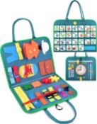 BROTOU Busy Board for Kids 1 2 3 Years Old, 24 in 1 Preschool Educational Montessori Toys for
