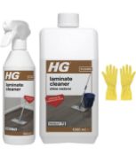 RRP £24.99 HG Floor Cleaner Bundle with 1x HG Laminate Cleaner Spray 500ml and 1 x Laminate Shine