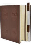 RRP £23.99 LEGO Stationery Locking Notebook with Gel Pen - Brown