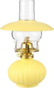 RRP £39.99 amanigo 28cm Glass Kerosene Lamp Chimney Clear Glass Oil Light With Decorative Cover