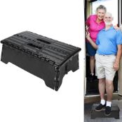 RRP £24.99 Folding Step Stool, Small Half Step Car Step Mobility Aid Portable Strong Non-Slip