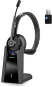 RRP £47.99 Earbay Wireless Headset with Microphone, V5.0 Bluetooth Headset with Mic Noise Cancelling