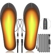 RRP £28 Set of 2 x SelfTek Heated Insoles USB/ Battery Powered Washable Insoles