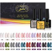 RRP £26 Set of 2 x Aoone 23-Pieces Gel Nail Polish Set Modern Nail Polish Starter Kit