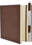 RRP £23.99 LEGO Stationery Locking Notebook with Gel Pen - Brown