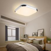SOLIKU 15W LED Ceiling Light Modern Flush Ceiling Lamp 1200LM 3000K Warm White