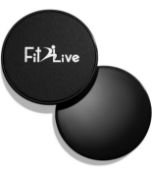 RRP £90 Set of 10 x 2-Pack Fit2Live Gliding Discs Fitness Exercise Sliders Abdominal Strength