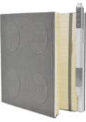 RRP £23.99 LEGO Stationery Locking Notebook with Gel Pen - Grey