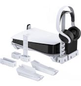 RRP £29.99 NexiGo PS5 Horizontal Stand Modular System Base Stand with Headset Holder Compatible with