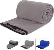 RRP £50 Set of 2 x REDCAMP Soft Fleece Sleeping Bag Liner for Adult, Sleeping Bag Blanket with