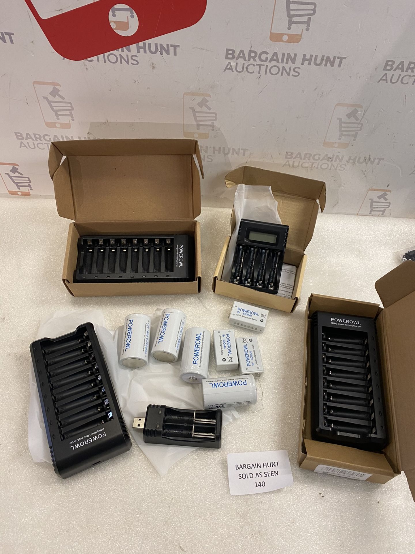 Collection of Rechargeable Batteries and Battery Chargers