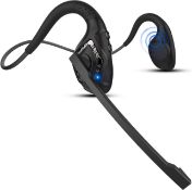 RRP £27.99 iDIGMALL Latest Bluetooth 5.2 Headset w/ CVC8.0 Noise Cancel Mic Boom, Open-Ear Air