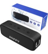 RRP £25.99 Soppy Portable Bluetooth Speaker IPX7 Waterproof Wireless Loud Speaker