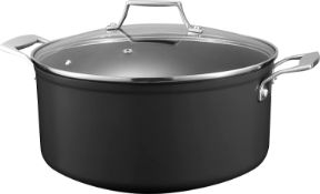 RRP £99.99 MSMK 28cm Stock Pot/Stockpot/Pasta Pot/Soup Pot with Glass Lid, Premium Durable,