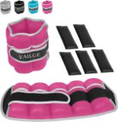 RRP £19.99 Vailge Ankle Weights Adjustable Leg Weights, Ankle Weights 3KG, (2kg x 2) Wrist and Ankle