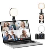 RRP £24.99 Atumtek Video Light Mini Selfie Light Rechargeable Clip-On Ring Light