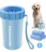 RRP £24.99 Comotech Dog Paw Cleaner Washer Paw Buddy with 3 Absorbent Towels Pet Foot Cleaner