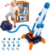 WEEFEESTAR Rocket Launcher for Kids, Boys Toys Rocket Toy Kids Foam Rocket Launcher