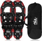 RRP £34.99 NACATIN All Terrain Snowshoes Lightweight Aluminum Alloy Snow Shoes with Carry Bag and