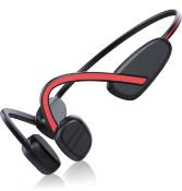SOPPY Bone Conduction Headphones, Bluetooth Wireless with Mic, Open-Ear Sweatproof Ultralight