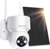 RP £99.99 K&F Concept Solar Security Camera Outdoor Wireless WiFi 360° PTZ CCTV Camera 1080P