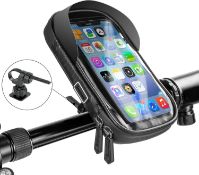 RRP £30 Set of 2 x WATACHE Bike Front Frame Phone Bag, Waterproof Touch Screen Bicycle Holder