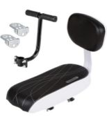 RRP £25.99 Meetoz Bicycle Rear Seat Cushion Armrest Footrest Set Bike Back Seat Child Safety