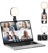 RRP £24.99 Atumtek Video Light Mini Selfie Light Rechargeable Clip-On Ring Light
