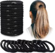 RRP £180 Set of 20 x 20-Pieces Cotton Hair Ties, Braided Hair Bands, Braided Ponytail Holders Hair