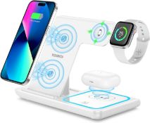 RRP £34.99 Yoxinta Wireless Charger iphone, Apple Watch Charger Stand Watch and Phone Charging Dock
