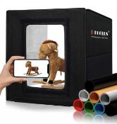 RRP £37.99 Light Box Photography 30cm/12"x12" Portable Photo-Box Booth, Mini Shooting Tent Kit