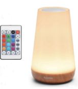 RRP £22.99 Auxmir Night Light LED Touch USB Rechargeable Bedside Table Lamp with Remote Control