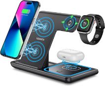 RRP £34.99 Yoxinta Wireless Charger iphone, Apple Watch Charger Stand Watch and Phone Charging Dock