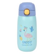 420ml Kids Water Bottle with Leakproof Lid Reusable Metal Water Bottle Insulated Stainless Steel