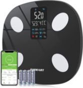 RRP £26.99 INSMART Body Weight Scale Smart Bluetooth Digital Scale, Heart Rate & Body Balance