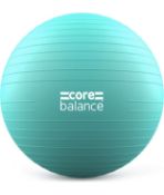 RRP £38 Set of 2 x Core Balance Gym Ball Exercise Fitness Yoga Ball 75cm