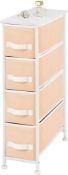 RRP £63.99 mDesign Chest of Drawers – Tall Chest of Drawers with 4 Drawers – Bedroom Storage Unit