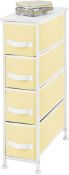 RRP £63.99 mDesign Chest of Drawers – Tall Chest of Drawers with 4 Drawers – Bedroom Storage Unit