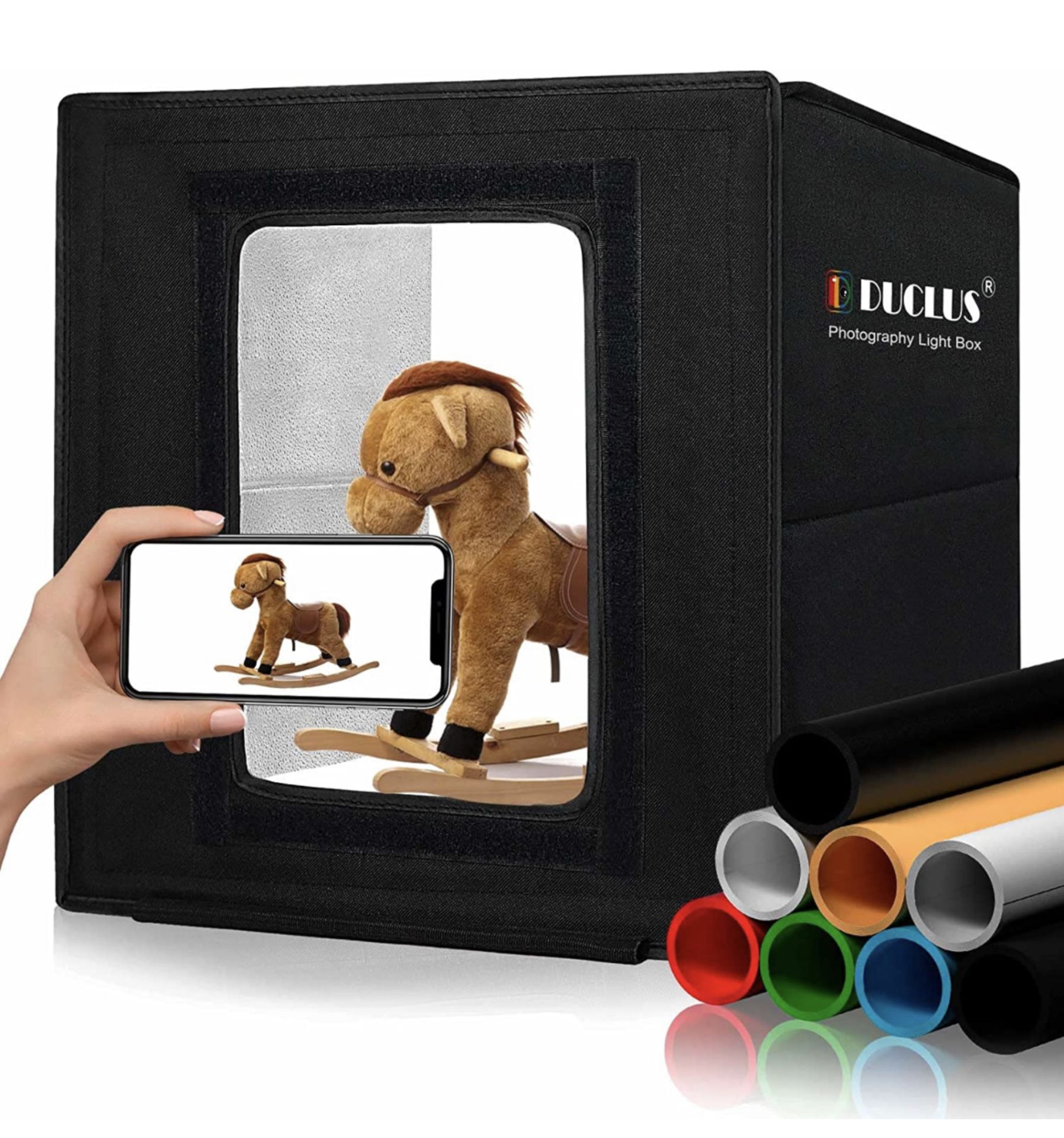 RRP £37.99 Light Box Photography 30cm/12"x12" Portable Photo-Box Booth, Mini Shooting Tent Kit