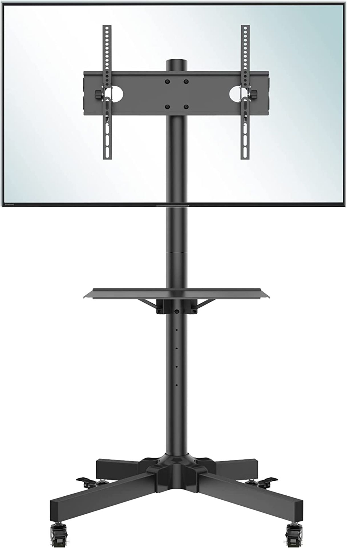 RRP £88.99 BONTEC Mobile TV Stand on Wheels for 23-60 inch Plasma/LCD/LED TVs, Portable TV Stand