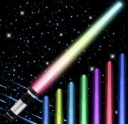 Lightsaber LED Light Up Sword with Sound Retractable Light Saber for Kids