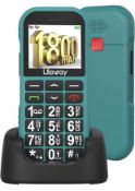 RRP £27.99 Ushining Big Button Mobile Phone Dual Sim, Bluetooth, Torch FM Radio with Charging Dock