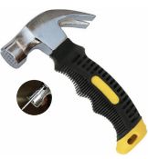 RRP £14 Set of 2 x Stubby Claw Hammer 8oz Mini Claw Hammer Nails Tool