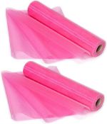 RRP £40 Set of 4 x 2-Pack Dproptel 26M X 29CM Organza Roll Sashes Fabric Table Runner Chair Sashes