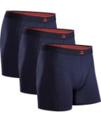 Danish Endurance 3-Pack Bamboo Boxer Shorts Breathable Underwear for Men, M
