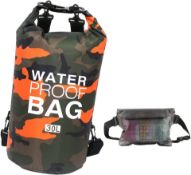 RRP £23.99 Idefair Waterproof Dry Bag, Floating Dry Backpack Beach Lightweight Dry Sack Boating,