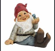 RP £19.99 Country Living Garden Gnome with Bird on Hand
