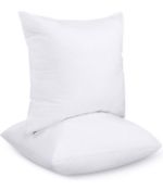 Utopia Bedding Cushion Inner Pads 2-Pack Cushion Stuffer Inserts Hollowfibre Pillows, White
