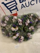 RRP £60 Set of 3 x Warmiehomy 45cm Spring Summer Artificial Door Wreath, Artificial Flowers