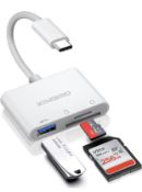 RRP £28 Set of 4 x Kiwibird USB C SD Card Reader Micro SD to Type C OTG Adapter